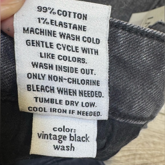 LNDN Charcoal Flare Denim Women Jeans Vintage Black Wash - Picture 7 of 7